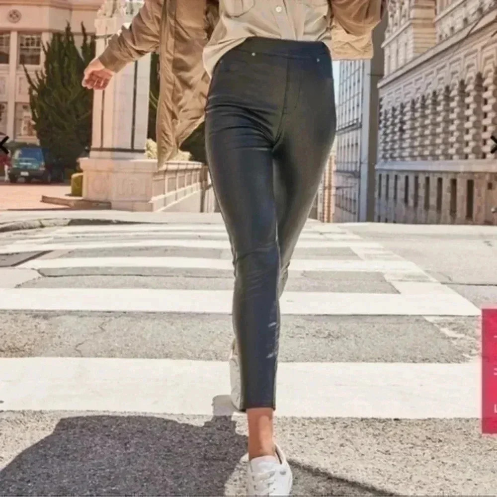 Spanx Leather-Like Ankle Skinny Pants